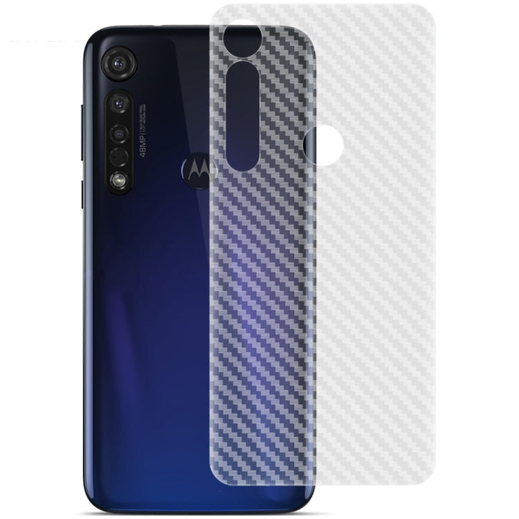 For Motorola Moto G8 Plus IMAK PVC Carbon Fiber Texture Translucent Feel Back Film