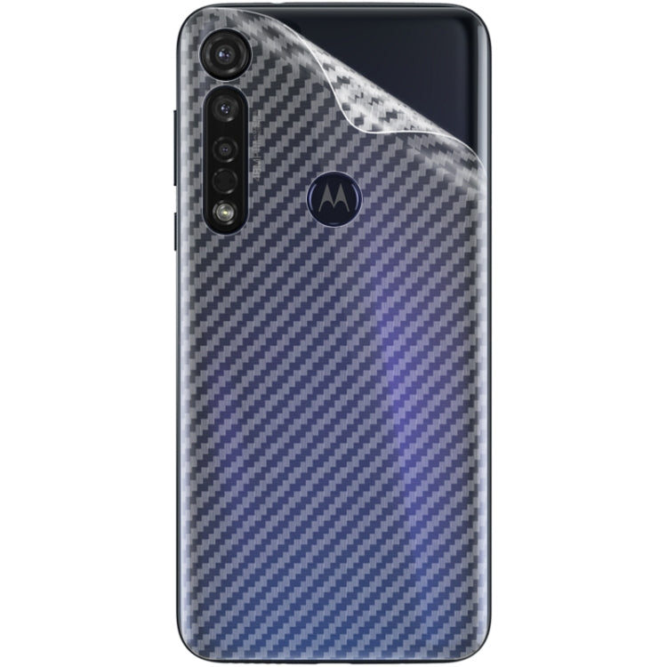 For Motorola Moto G8 Plus IMAK PVC Carbon Fiber Texture Translucent Feel Back Film