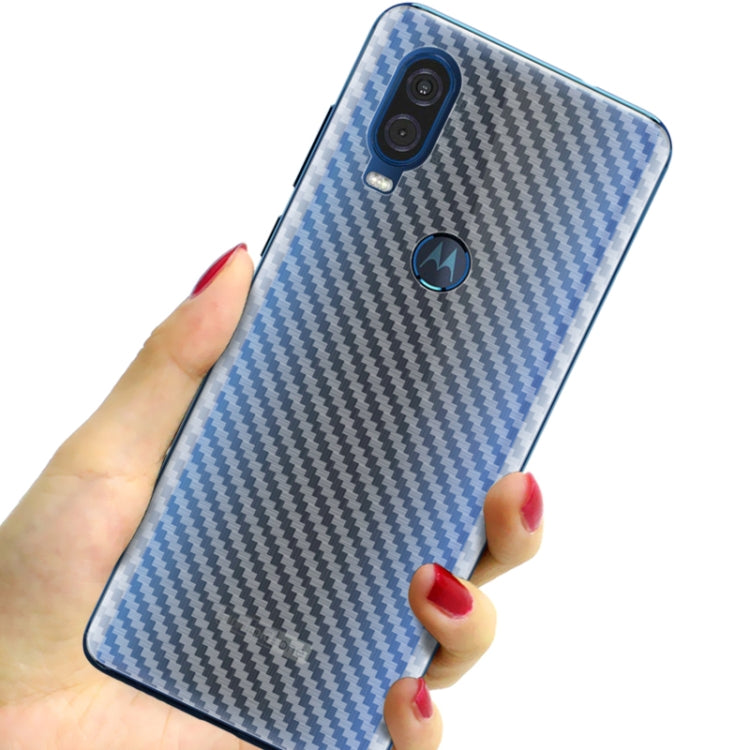 For Motorola Moto P50 / One Vision IMAK PVC Carbon Fiber Texture Translucent Feel Back Film