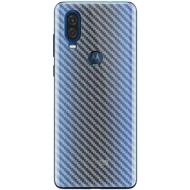 For Motorola Moto P50 / One Vision IMAK PVC Carbon Fiber Texture Translucent Feel Back Film