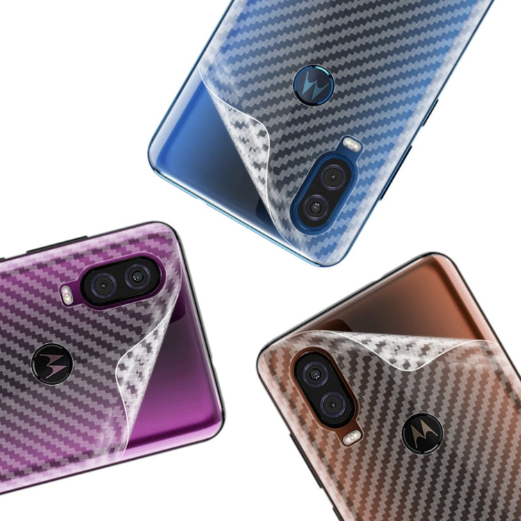 For Motorola Moto P50 / One Vision IMAK PVC Carbon Fiber Texture Translucent Feel Back Film