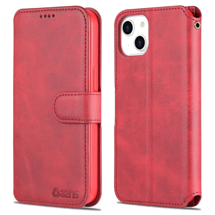 For iPhone 14 AZNS Calf Texture Flip Leather Phone Case