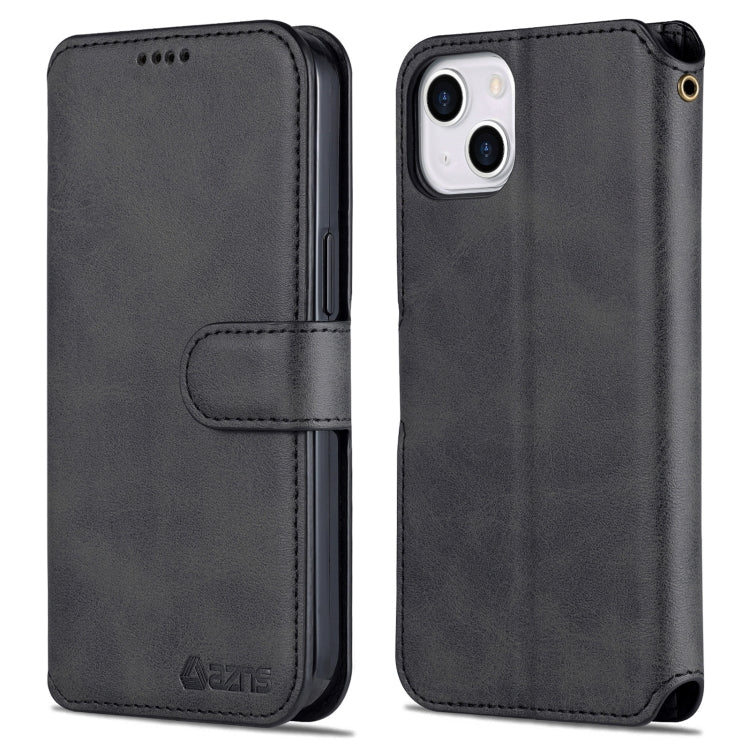 For iPhone 14 AZNS Calf Texture Flip Leather Phone Case