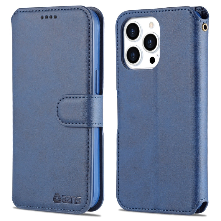 For iPhone 14 Pro AZNS Calf Texture Flip Leather Phone Case