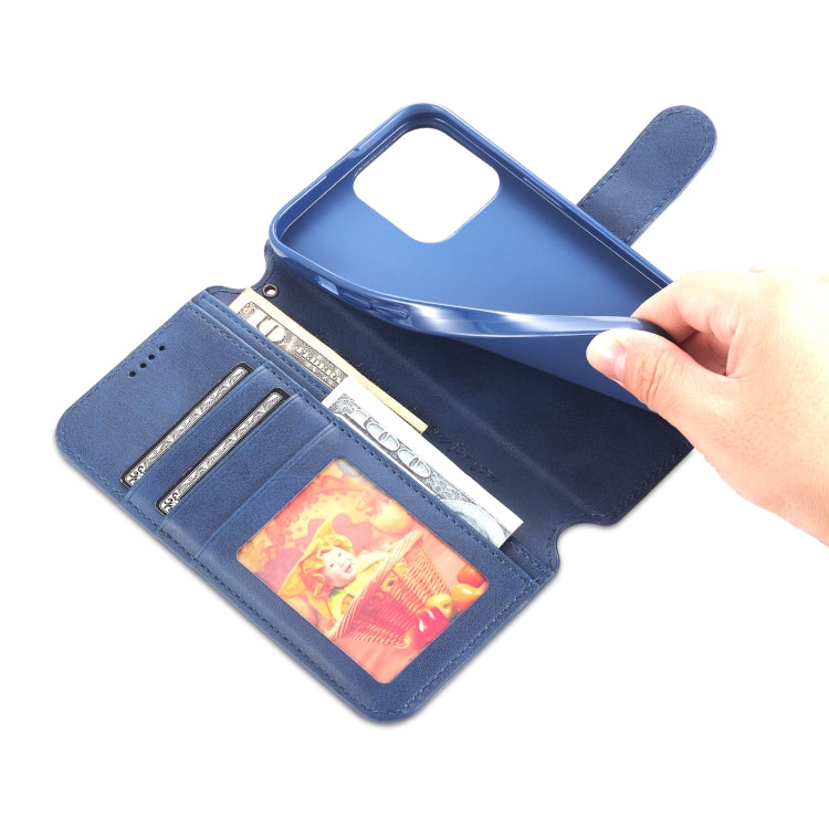 For iPhone 14 Pro Max AZNS Calf Texture Flip Leather Phone Case