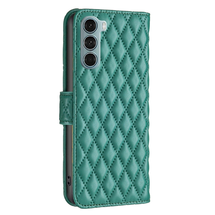 For Motorola Moto G200 5G / Edge S30 5G Diamond Lattice Wallet Leather Flip Phone Case