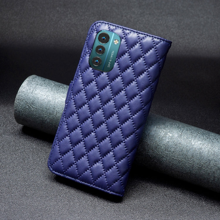 For Nokia G11 / G21 Diamond Lattice Wallet Leather Flip Phone Case