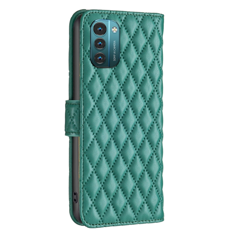 For Nokia G11 / G21 Diamond Lattice Wallet Leather Flip Phone Case