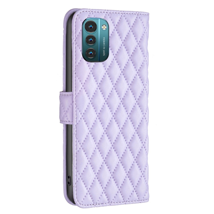 For Nokia G11 / G21 Diamond Lattice Wallet Leather Flip Phone Case