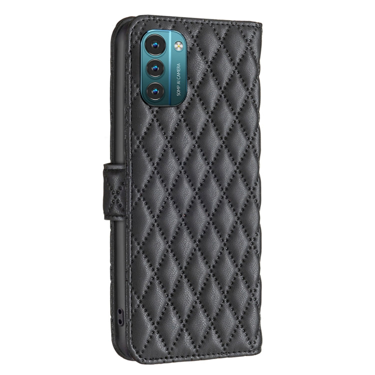 For Nokia G11 / G21 Diamond Lattice Wallet Leather Flip Phone Case