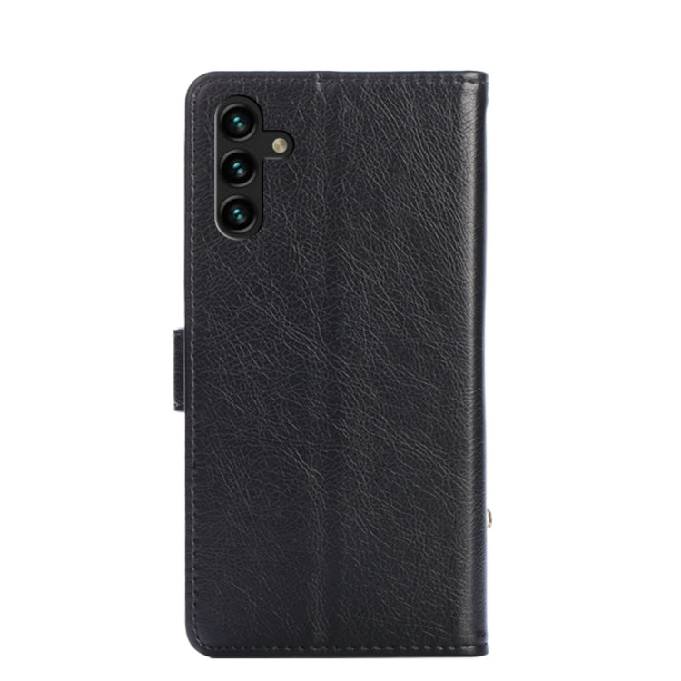 For Samsung Galaxy A13 4G Zipper Bag PU + TPU Horizontal Flip Leather Phone Case