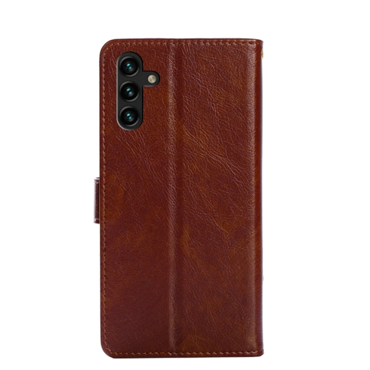 For Samsung Galaxy A13 4G Zipper Bag PU + TPU Horizontal Flip Leather Phone Case
