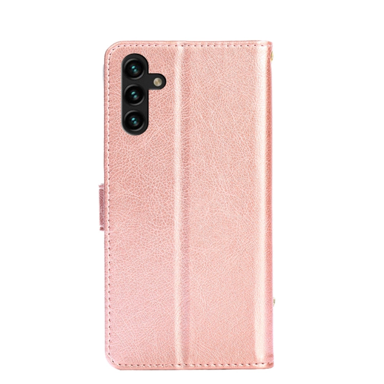 For Samsung Galaxy A13 4G Zipper Bag PU + TPU Horizontal Flip Leather Phone Case