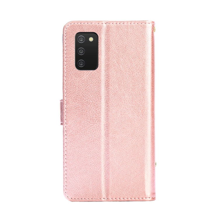 For Samsung Galaxy A03s 165.85mm Zipper Bag PU + TPU Horizontal Flip Leather Phone Case