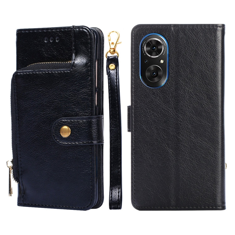 For Honor 50 SE Zipper Bag PU + TPU Horizontal Flip Leather Phone Case