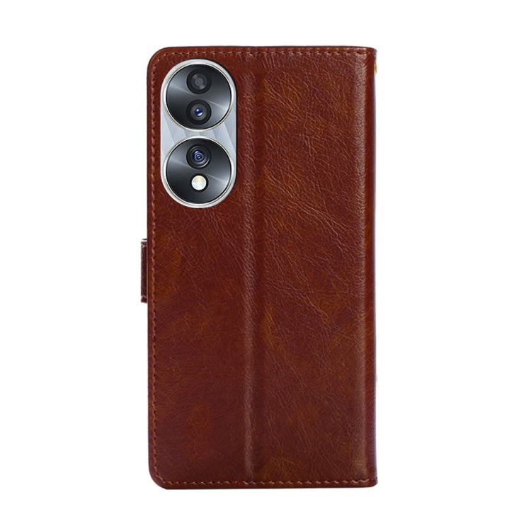 For Honor 70 Zipper Bag PU + TPU Horizontal Flip Leather Phone Case