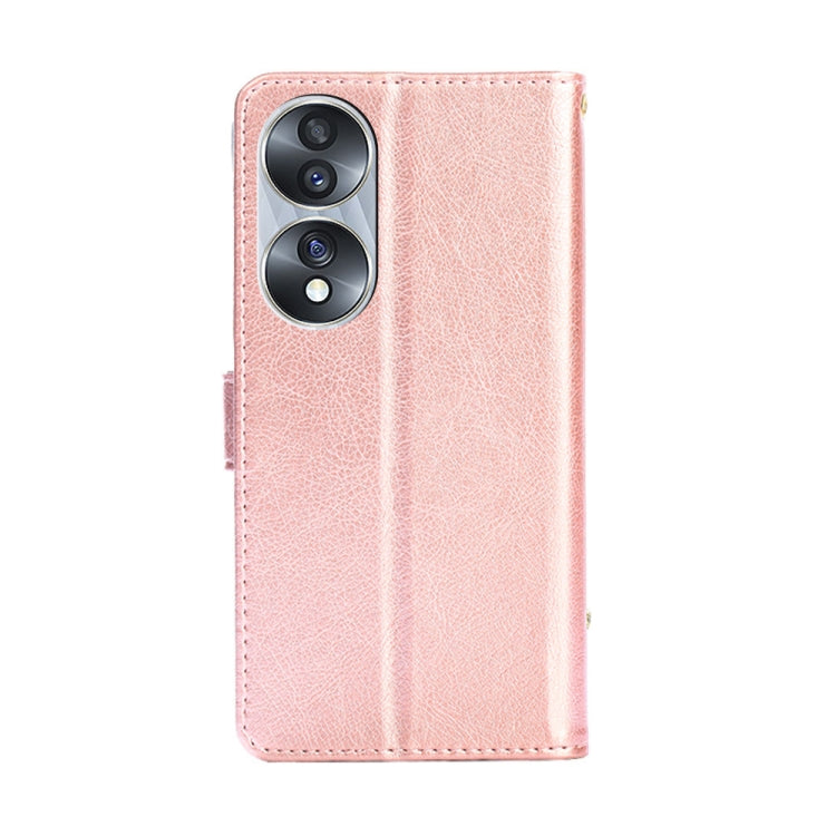 For Honor 70 Zipper Bag PU + TPU Horizontal Flip Leather Phone Case