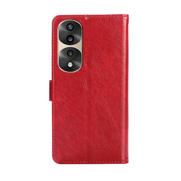 For Honor 70 Pro/70 Pro+ Zipper Bag PU + TPU Horizontal Flip Leather Phone Case