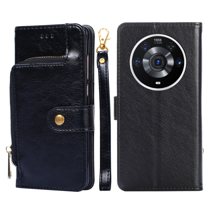 For Honor Magic3 Pro Zipper Bag PU + TPU Horizontal Flip Leather Phone Case