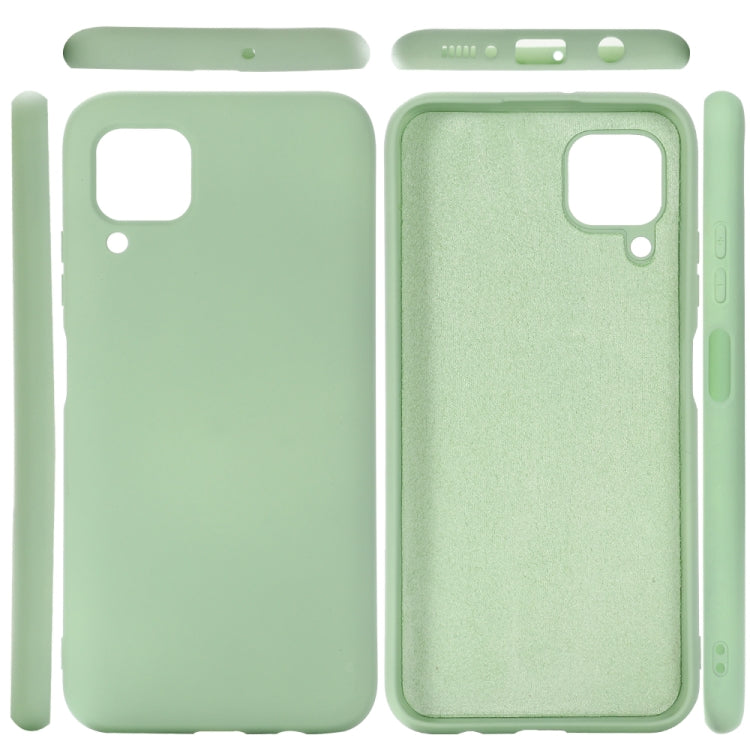 For Huawei Nova 6 SE Solid Color Liquid Silicone Dropproof Protective Case