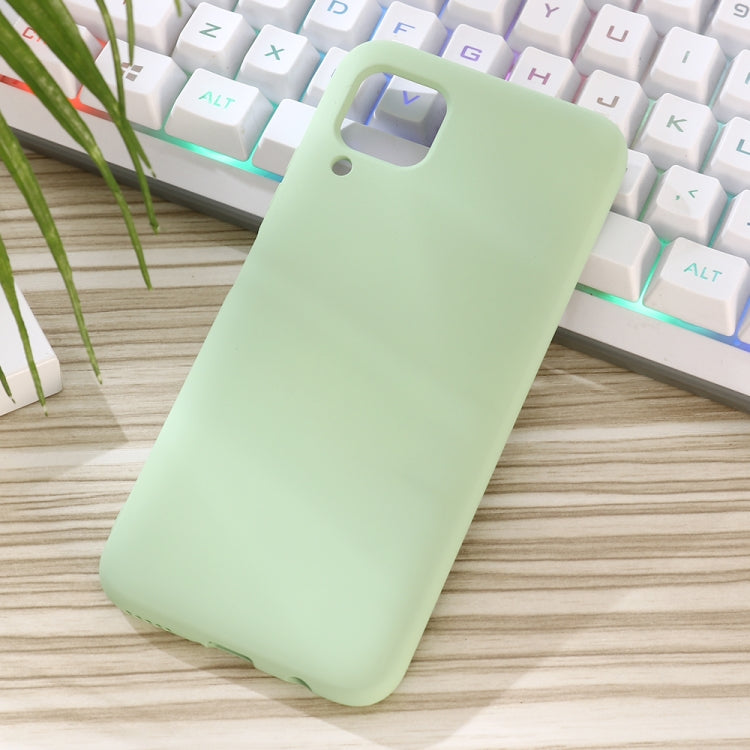 For Huawei Nova 6 SE Solid Color Liquid Silicone Dropproof Protective Case