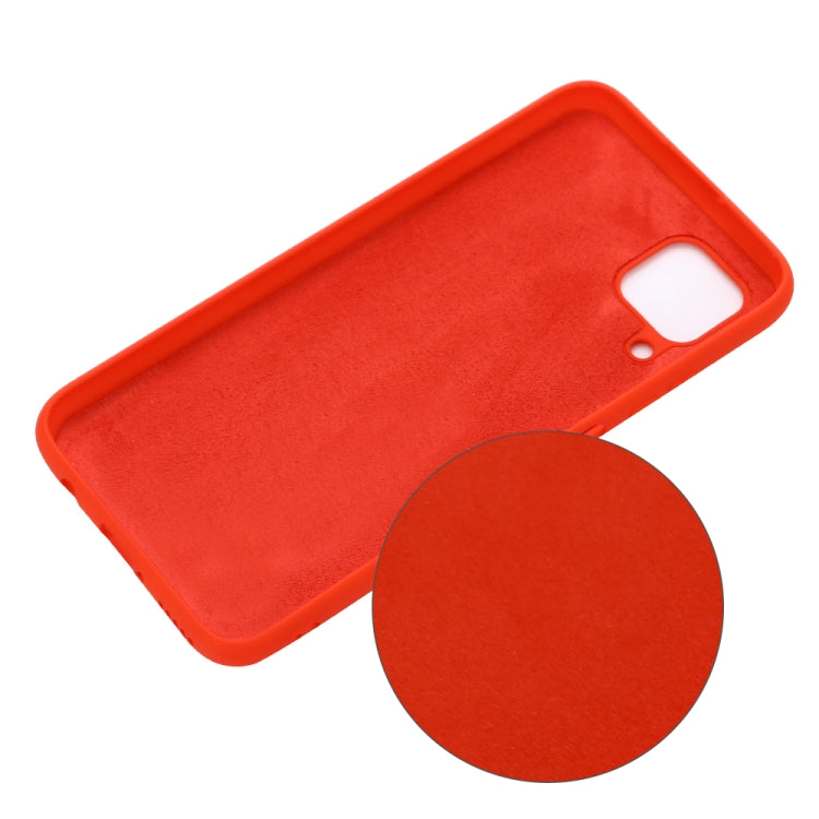 For Huawei Nova 6 SE Solid Color Liquid Silicone Dropproof Protective Case