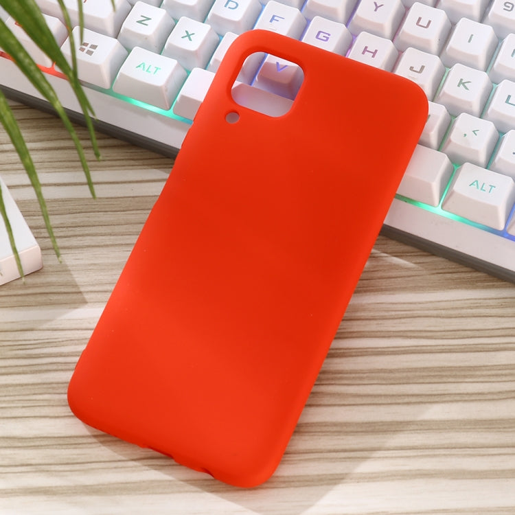 For Huawei Nova 6 SE Solid Color Liquid Silicone Dropproof Protective Case