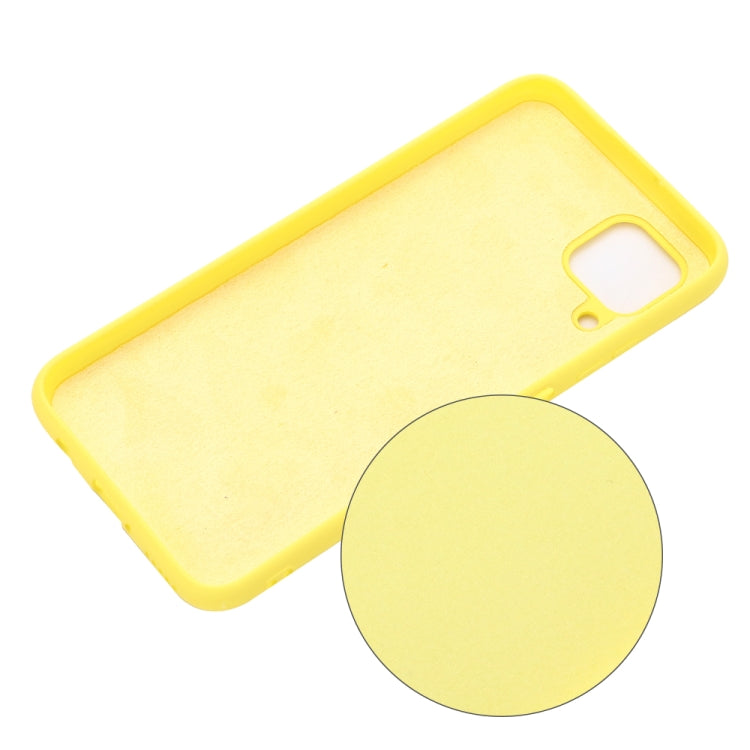 For Huawei Nova 6 SE Solid Color Liquid Silicone Dropproof Protective Case