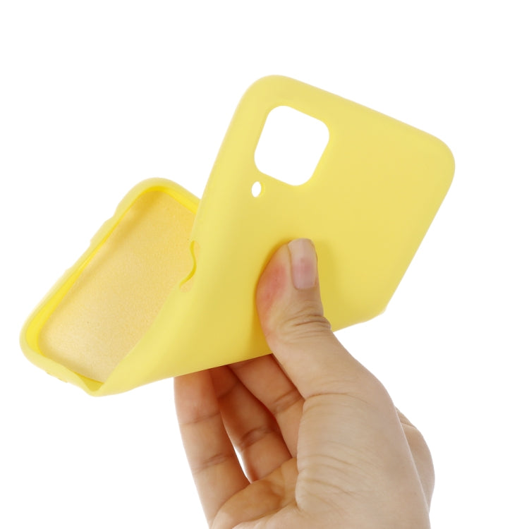 For Huawei Nova 6 SE Solid Color Liquid Silicone Dropproof Protective Case