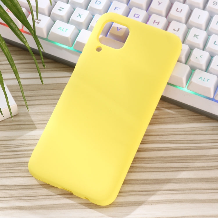 For Huawei Nova 6 SE Solid Color Liquid Silicone Dropproof Protective Case