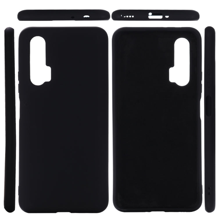For Huawei Nova 6 Solid Color Liquid Silicone Dropproof Protective Case