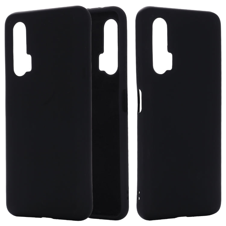 For Huawei Nova 6 Solid Color Liquid Silicone Dropproof Protective Case