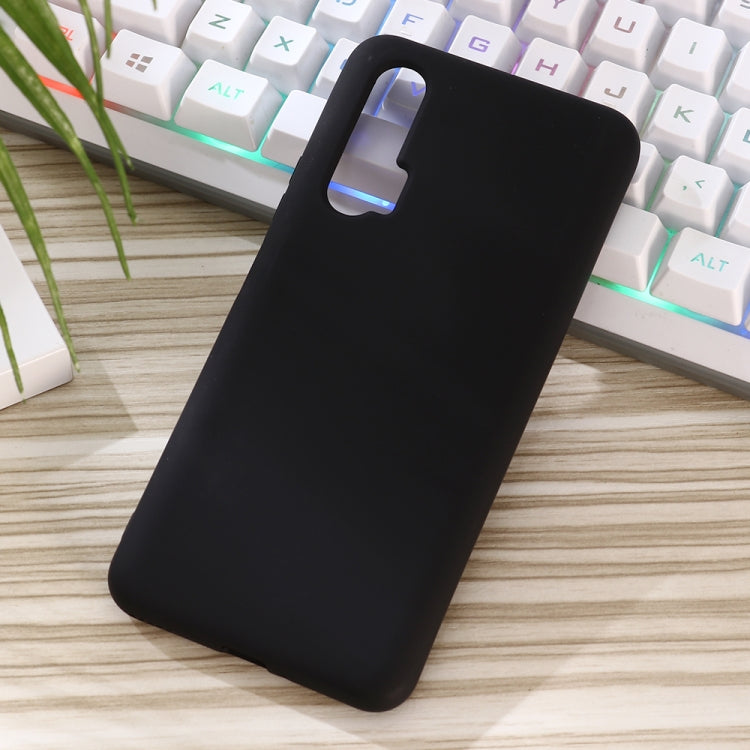 For Huawei Nova 6 Solid Color Liquid Silicone Dropproof Protective Case