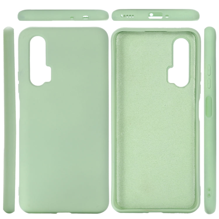 For Huawei Nova 6 Solid Color Liquid Silicone Dropproof Protective Case