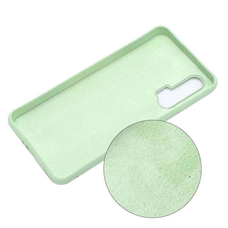 For Huawei Nova 6 Solid Color Liquid Silicone Dropproof Protective Case