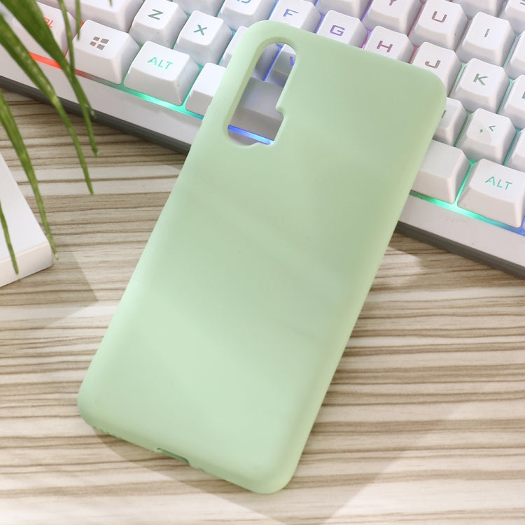 For Huawei Nova 6 Solid Color Liquid Silicone Dropproof Protective Case