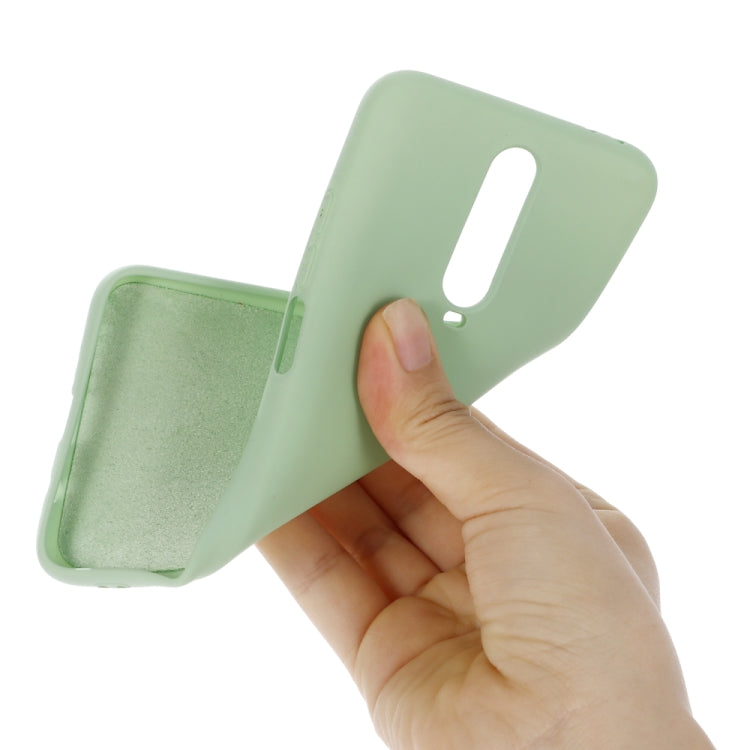 For Xiaomi Redmi K30 Solid Color Liquid Silicone Dropproof Protective Case