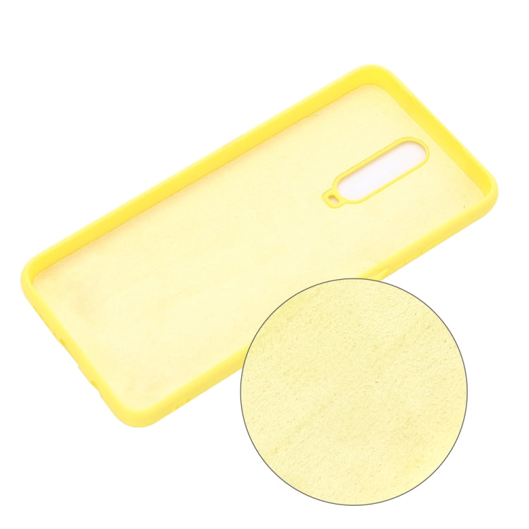 For Xiaomi Redmi K30 Solid Color Liquid Silicone Dropproof Protective Case