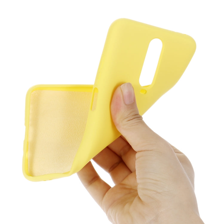 For Xiaomi Redmi K30 Solid Color Liquid Silicone Dropproof Protective Case