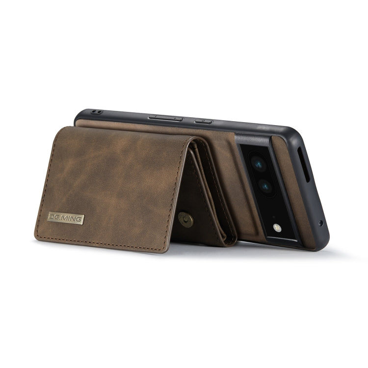 For Google Pixel 7 5G DG.MING M1 Series 3-Fold Multi Card Wallet Phone Case