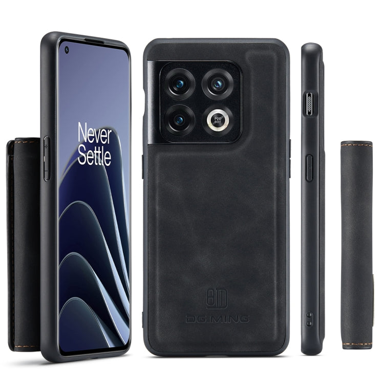 For OnePlus 10 Pro DG.MING M1 Series 3-Fold Multi Card Wallet Phone Case