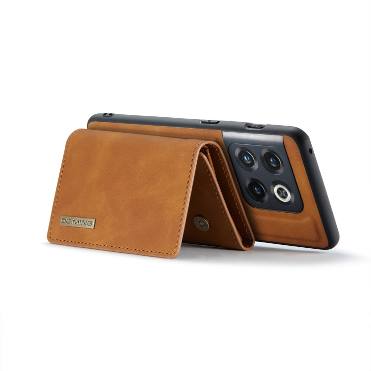 For OnePlus 10 Pro DG.MING M1 Series 3-Fold Multi Card Wallet Phone Case