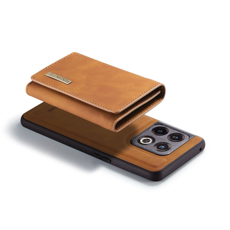 For OnePlus 10 Pro DG.MING M1 Series 3-Fold Multi Card Wallet Phone Case