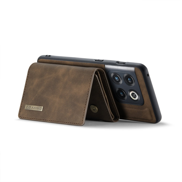 For OnePlus 10 Pro DG.MING M1 Series 3-Fold Multi Card Wallet Phone Case