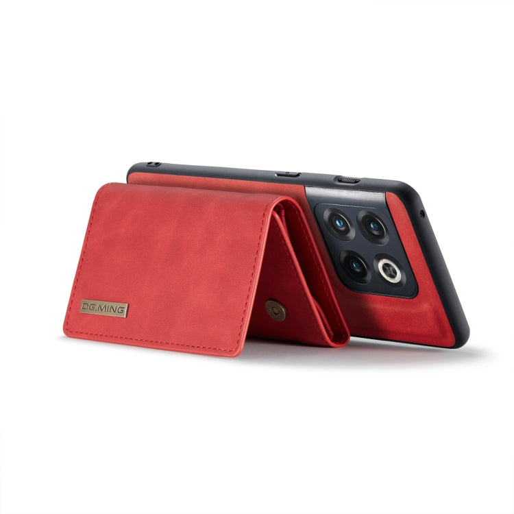 For OnePlus 10 Pro DG.MING M1 Series 3-Fold Multi Card Wallet Phone Case