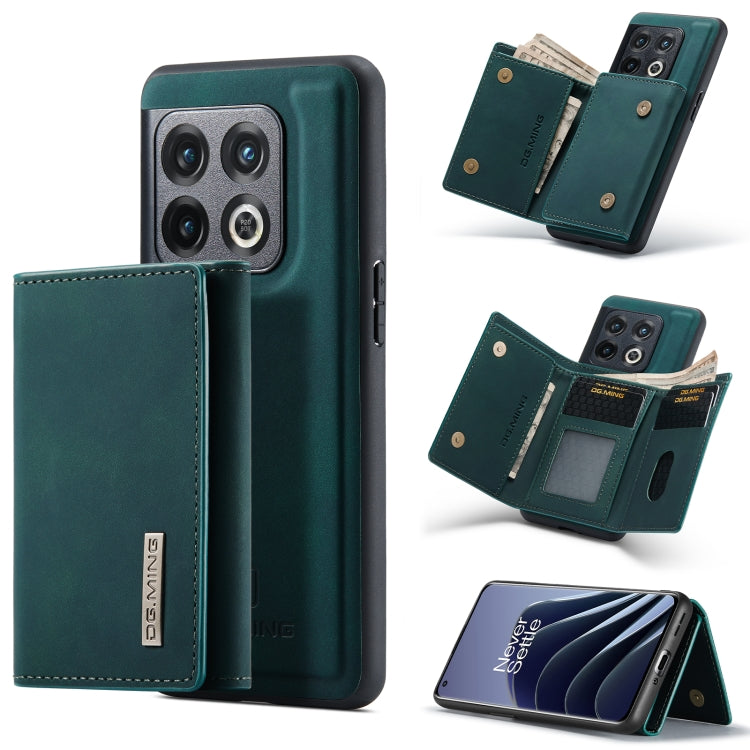 For OnePlus 10 Pro DG.MING M1 Series 3-Fold Multi Card Wallet Phone Case