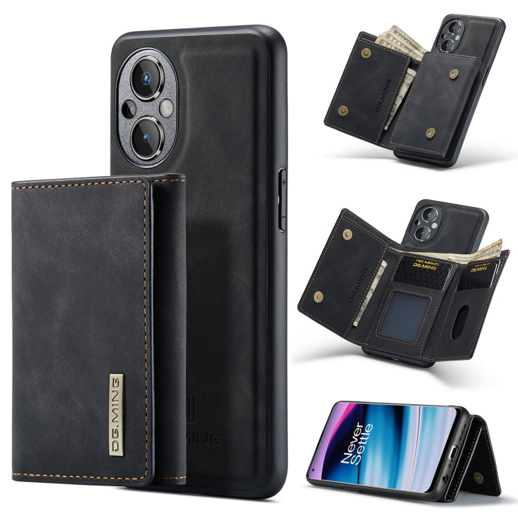 For OnePlus Nord N20 5G DG.MING M1 Series 3-Fold Multi Card Wallet Phone Case
