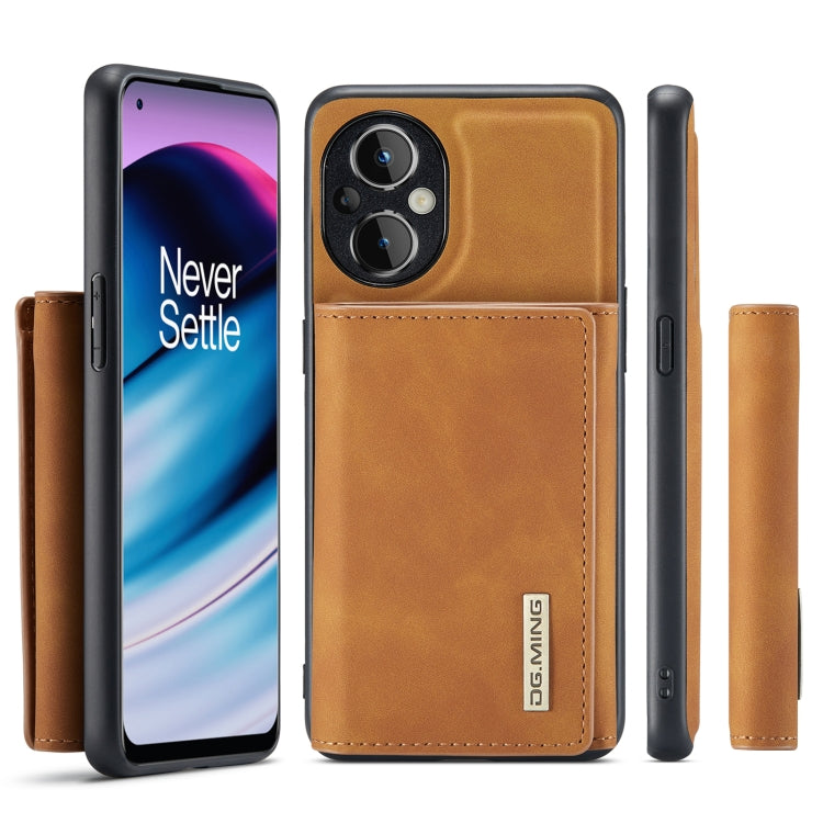 For OnePlus Nord N20 5G DG.MING M1 Series 3-Fold Multi Card Wallet Phone Case