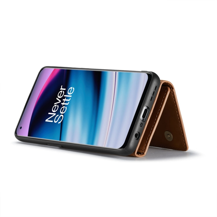 For OnePlus Nord N20 5G DG.MING M1 Series 3-Fold Multi Card Wallet Phone Case