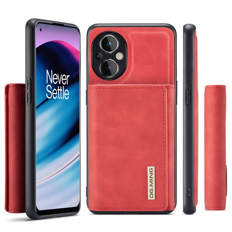 For OnePlus Nord N20 5G DG.MING M1 Series 3-Fold Multi Card Wallet Phone Case